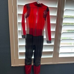 Red and Black Full-Body Costume
